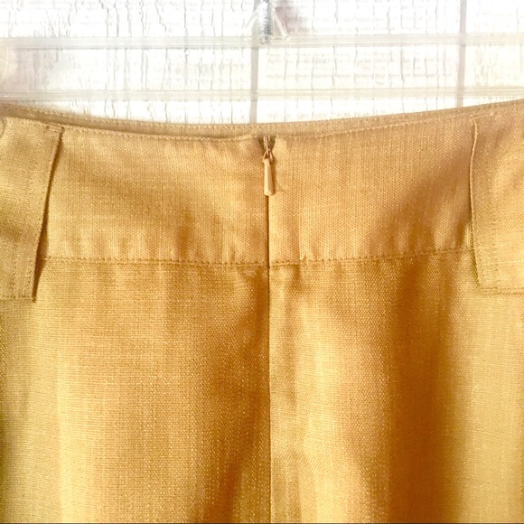 {Grace Dane Lewis} Mustard Tan Stud Pencil Skirt - Picture 4 of 7